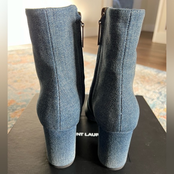 Saint Laurent denim booties YSL - Picture 2 of 7